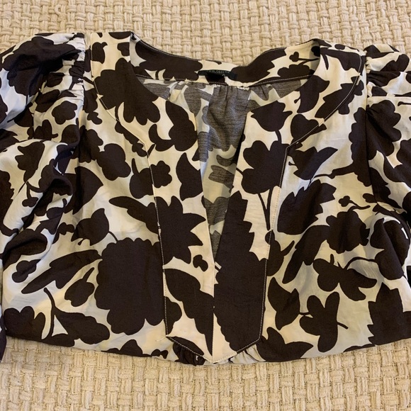 Ann Taylor Factory Flutter Floral Print Blouse - Picture 3 of 7